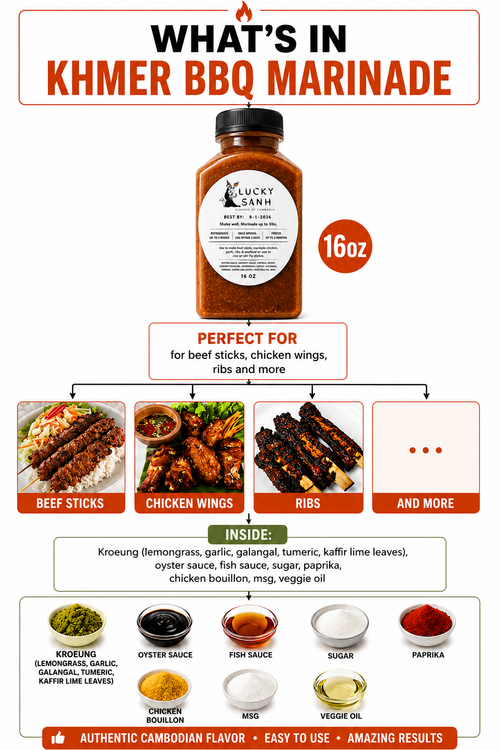 Khmer BBQ Marinade: BUY 3 GET 1 FREE: Add 4 to cart to activate free item.